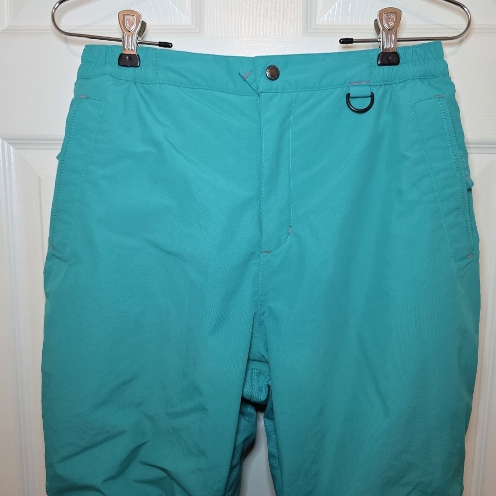 Lands End Kids Squall Waterproof Insulated Iron Knee Snow Pants Sz 14 Green - Picture 2 of 12